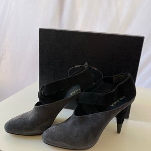 Prada Suede Ankle Boots w packaging, sz 39.5